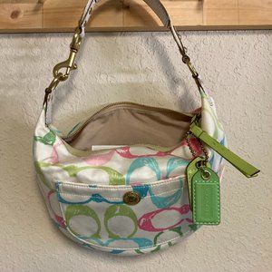 Coach Scribble Signature Hobo Purse